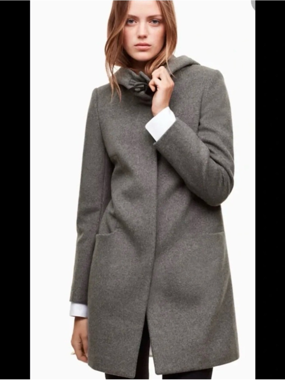 Babaton Wool-Cashmere Pearce Coat in Dark Gray - Medium